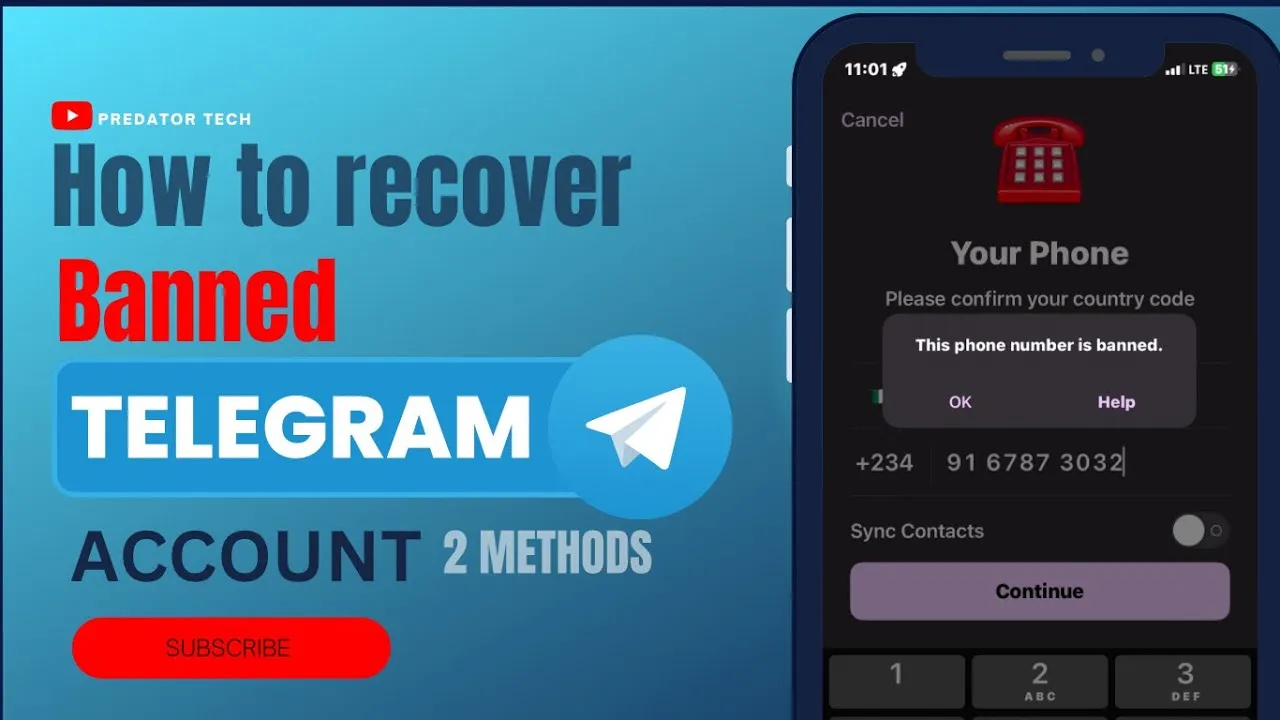 How to recover banned Telegram account  2 Methods  Appeal for banned 