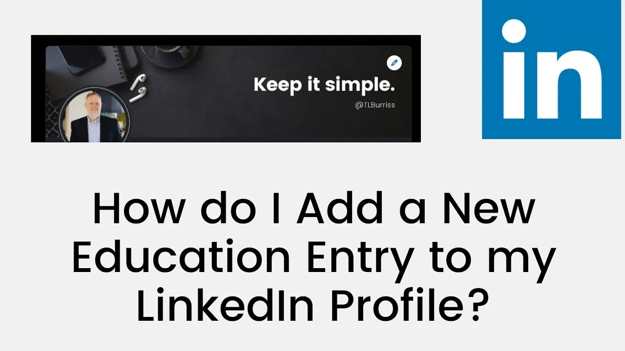 How do I add a new Education Entry to my LinkedIn Profile  YouTube