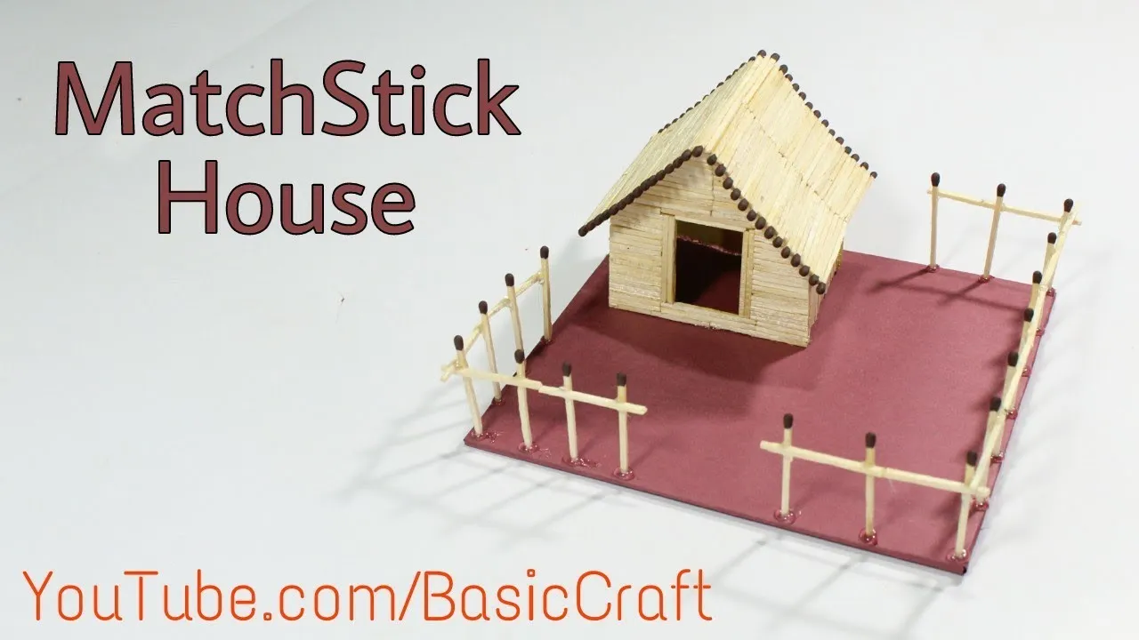 How To Make A Matchstick House  Best Out Of Waste  Matchstick Craft 