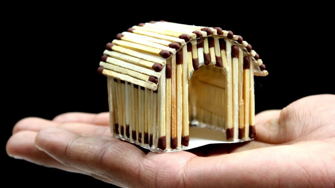 Creating a Matchstick House with Simple Steps