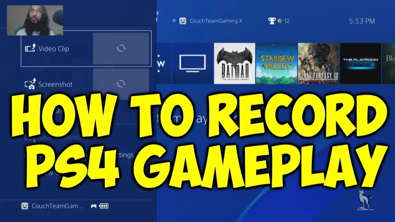 How To Record PS4 Gameplay No Capture Card  YouTube