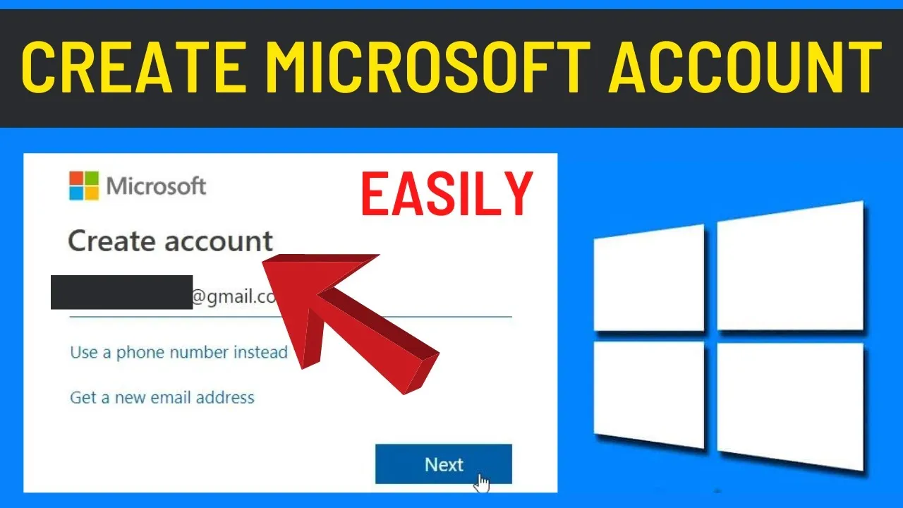 How To Create A Microsoft Account Windows 10  Create Microsoft Account 