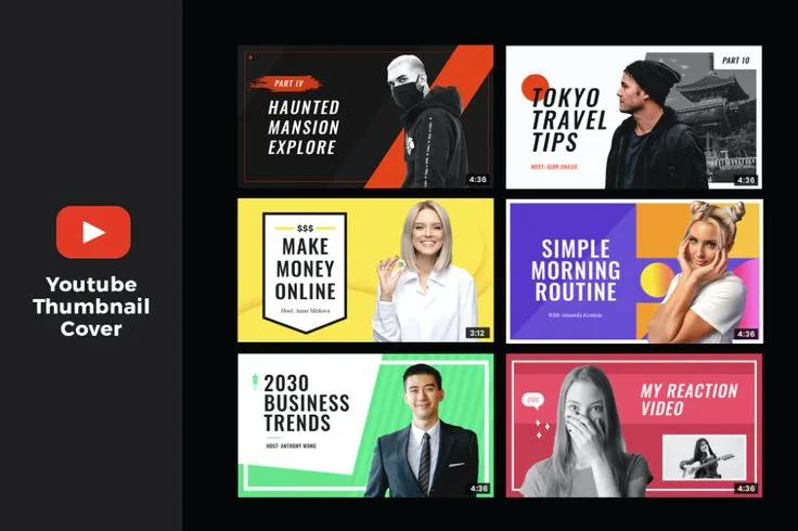 Youtube Thumbnail Cover V4 by micromove on Envato Elements  Youtube 