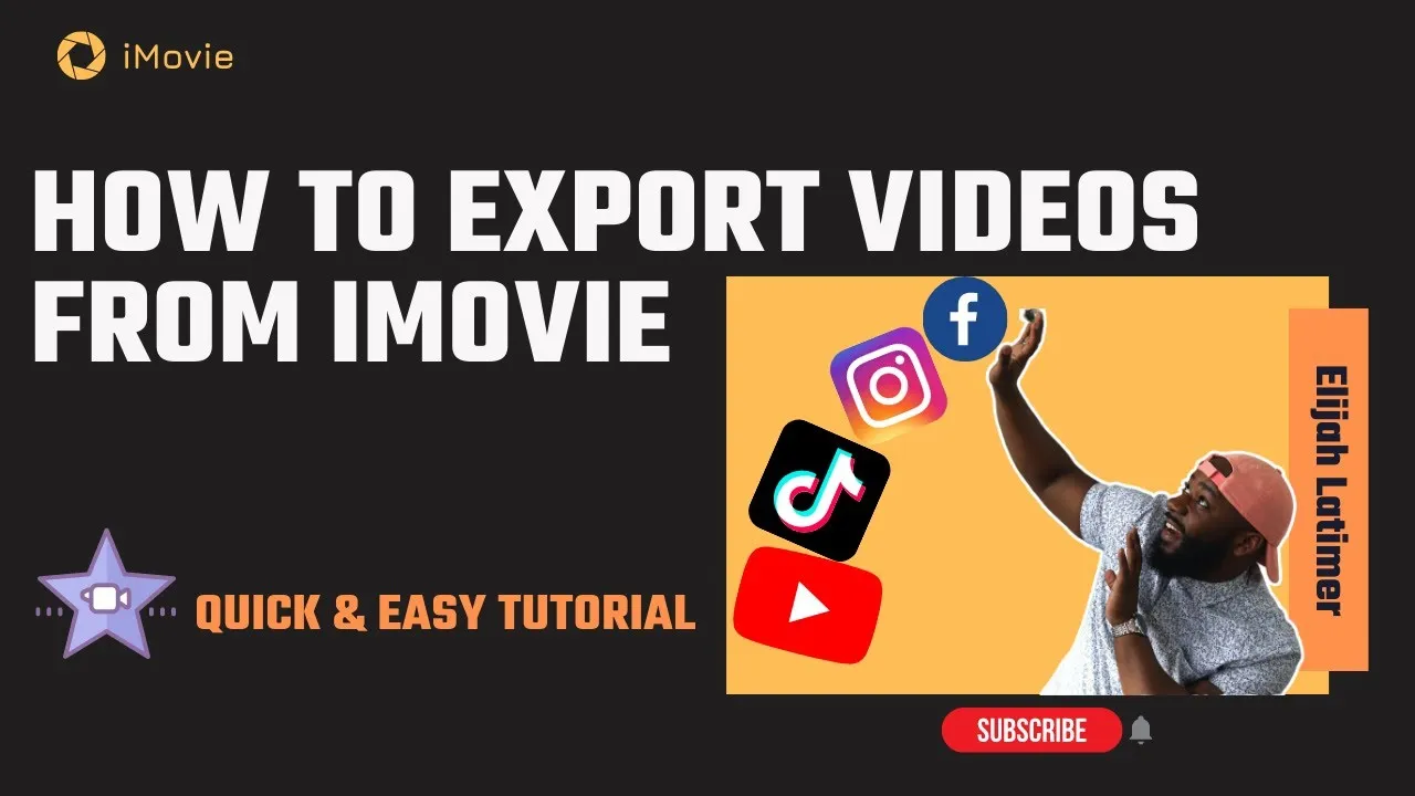 How to Export Videos From iMovie Quick  Easy  YouTube
