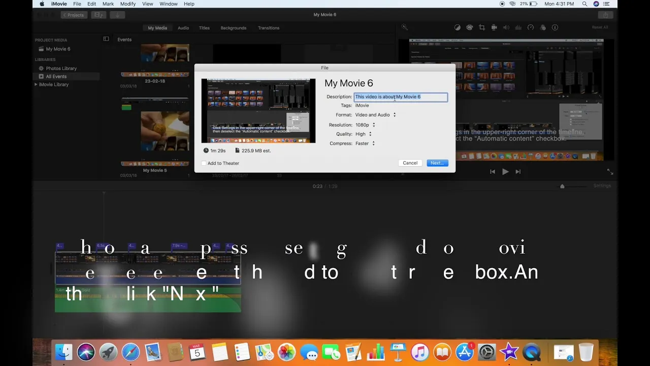 How to Export from iMovie to YouTube