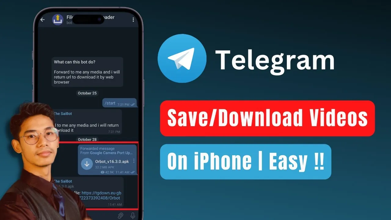 How to Save  Download Video From Telegram IPhone  iPad Updated 