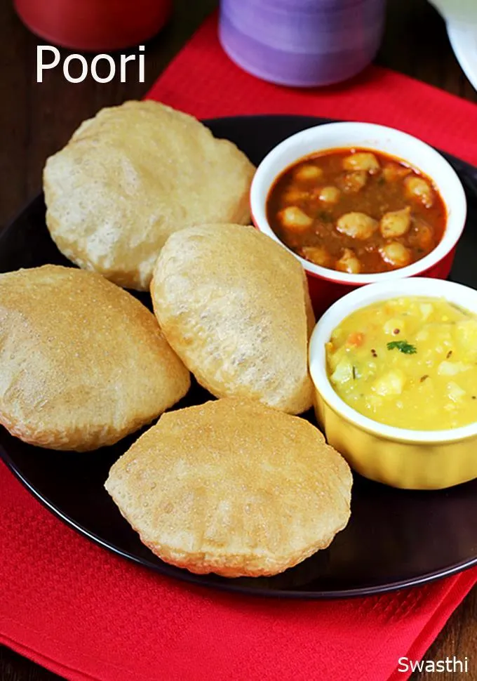 Poori recipe  Puri recipe  How to make poori  Swasthis Recipes