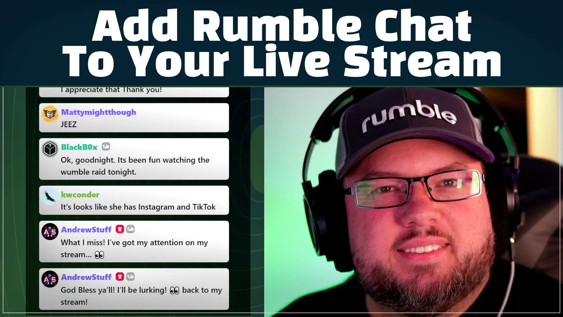 Shared post  How To Add Rumble Chat To Your Live Stream Updated 31723