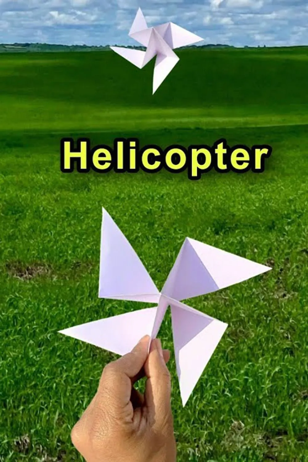 Learn to Make a Flying Paper Helicopter