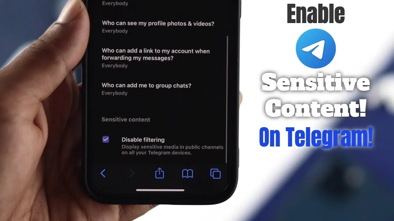 Enable Sensitive Content on Telegram How to iOSAndroid  YouTube