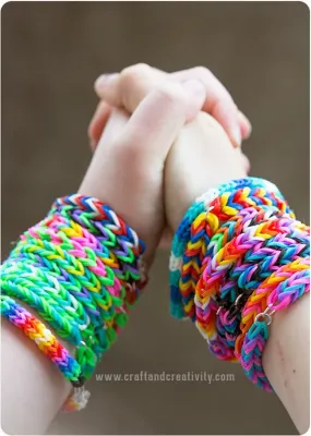 Easy DIY Bracelet Making with Rubber Bands
