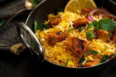 How to Make Biryani Rice with Chicken