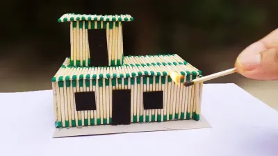 Creating a Matchstick House with Simple Steps