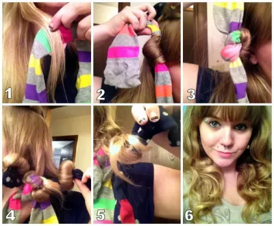 How to Curl Hair with Socks for No-Heat Curls