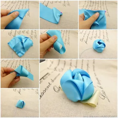 Step by Step Guide to Making Ribbon Roses