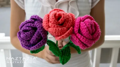 Beautiful DIY Crochet Rose Tutorial