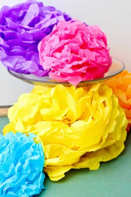 Easy Tissue Paper Decoration Crafting Tutorial
