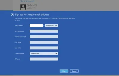 Setting Up a Microsoft Account in Windows 8
