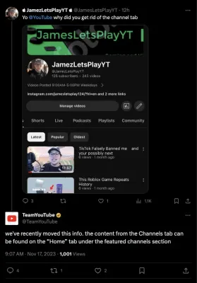 Did YouTube Remove the Channels Tab? Understanding YouTubeâs Recent Layout Changes