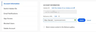 How to Change Your Website URL in Behance and Update Links to Your Personal or Professional Site