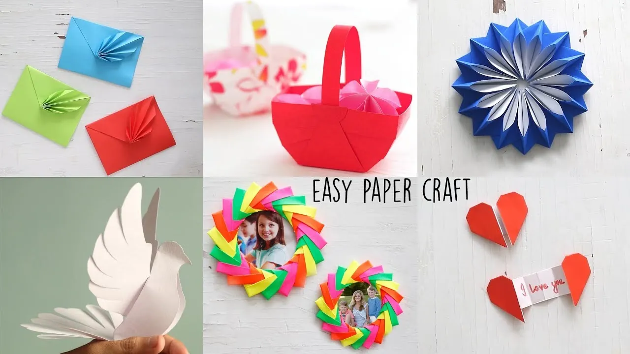 5 Best Paper Crafts  DIY Paper Craft  Ventuno Art  YouTube