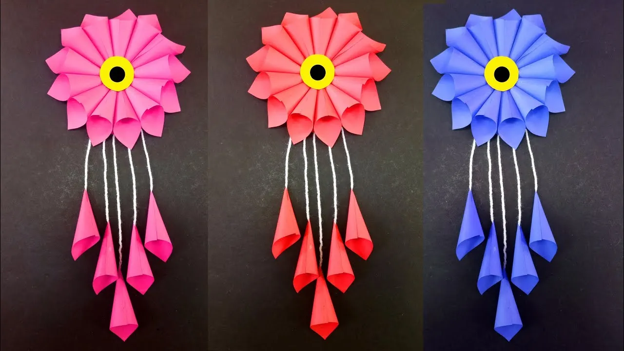 Simple and Very Easy Wall Hanging Decoration  DIY Simple Paper craft 