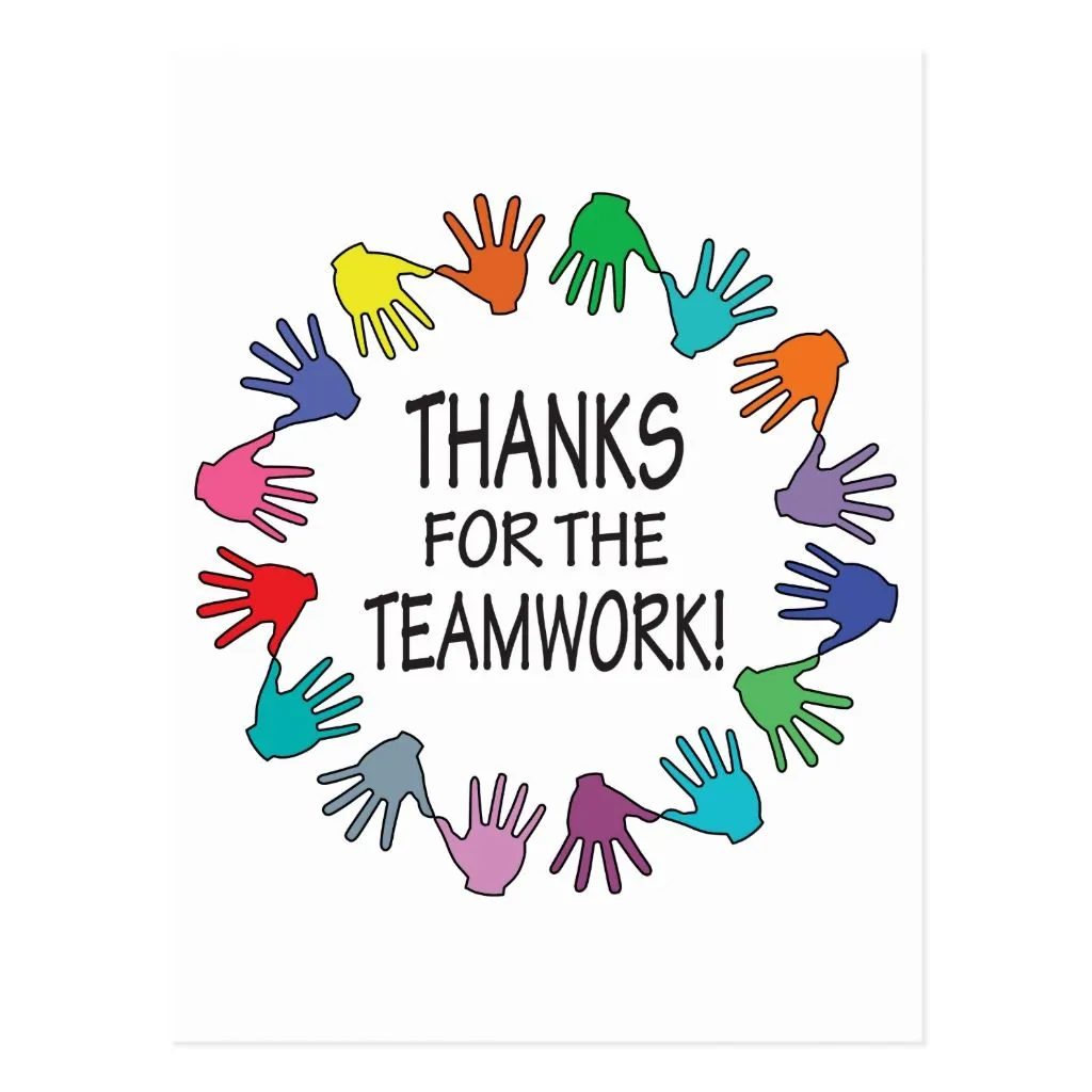 Thanks for the Teamwork appreciation card  Zazzle  Team appreciation 