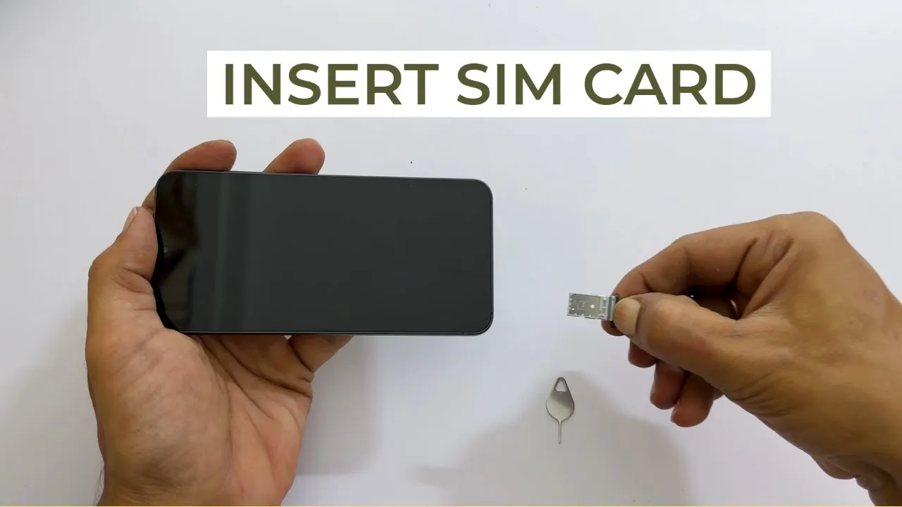 How to insert SIM cards into Samsung Galaxy S23 and set default SIM 