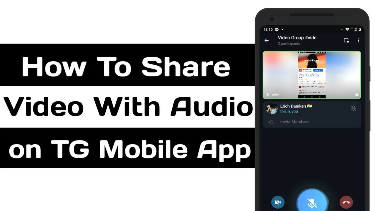 How To Share Video With Audio on Telegram Mobile App  Internal Audio 