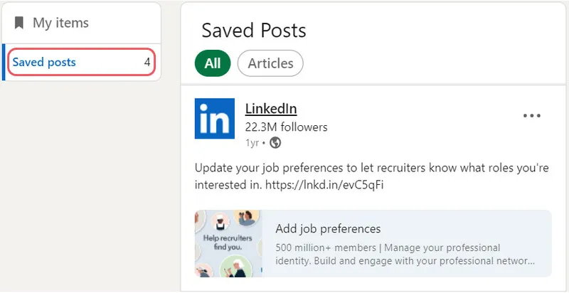 How to Find Saved Posts on LinkedIn Using a Simple Search Method