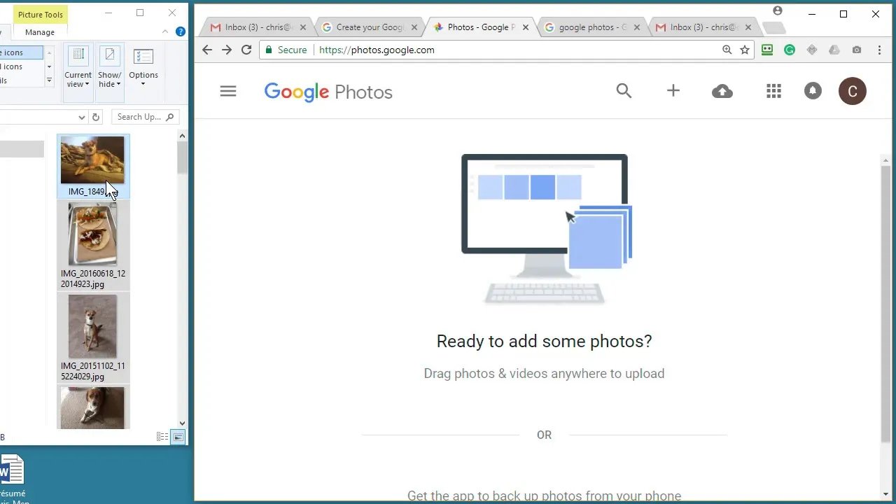 How to Upload Pictures on Google Using Dailymotion's Interface