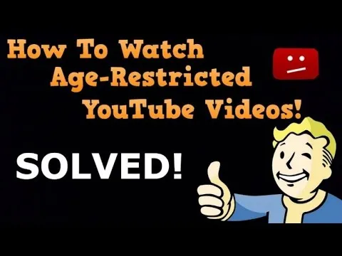 How to watch age restricted videos on youtube without signing in  YouTube