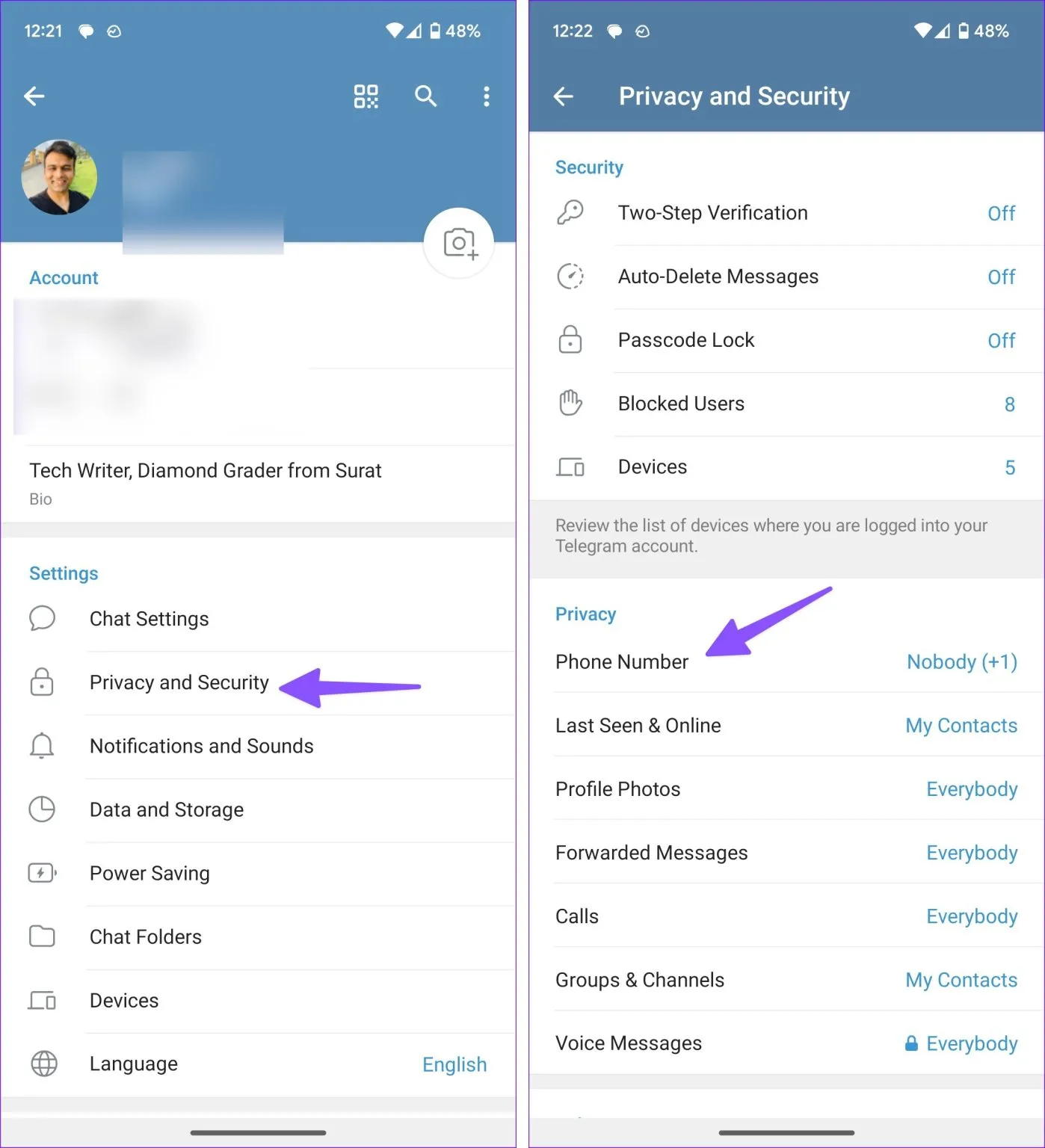 How to Hide Your Phone Number on Telegram  Guiding Tech