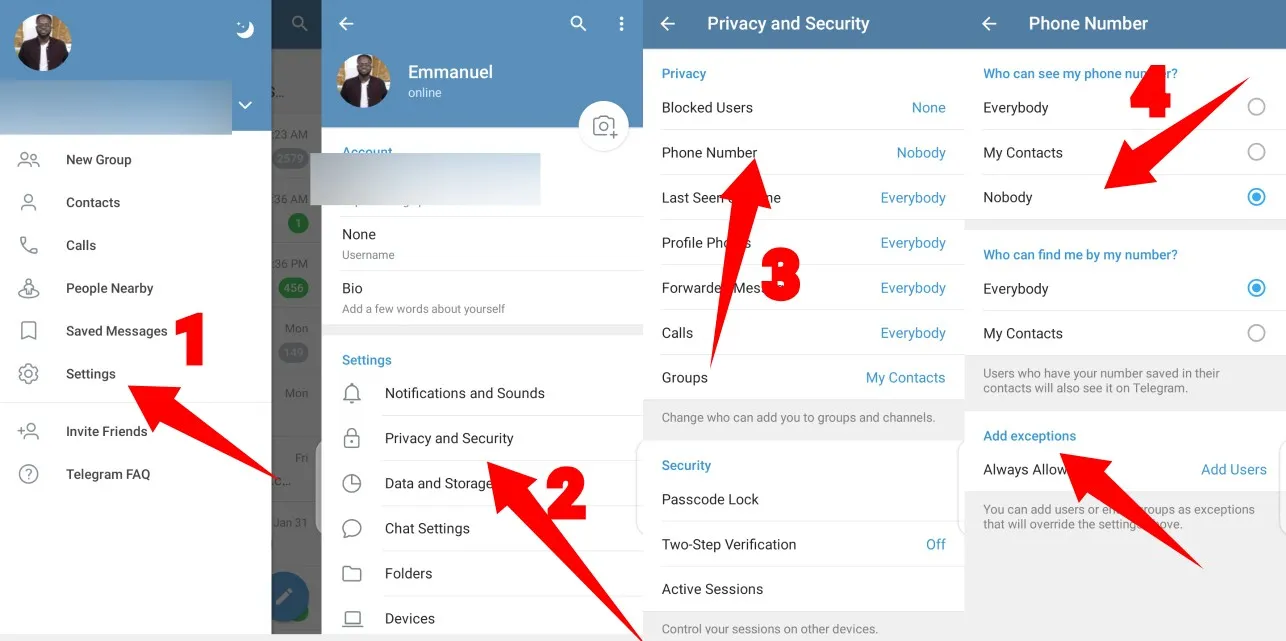 How to Hide Your Phone Number on Telegram  LaptrinhX  News