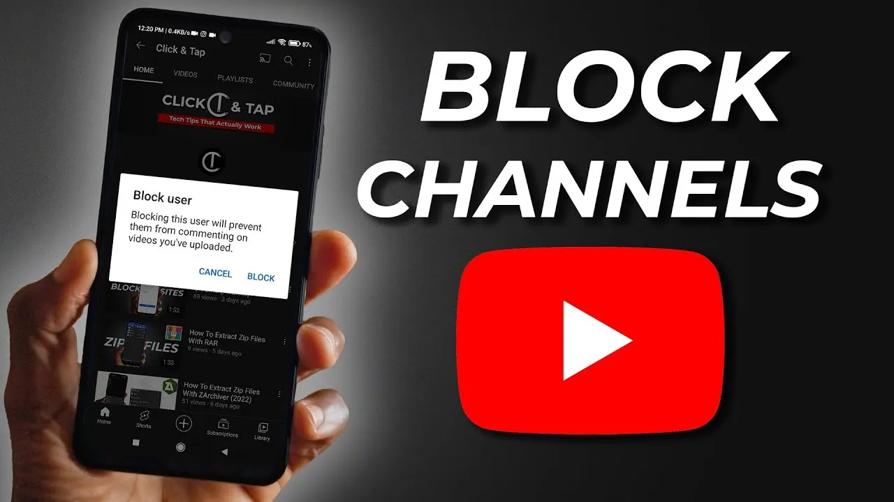 How To Block And Unblock Channels On YouTube  YouTube