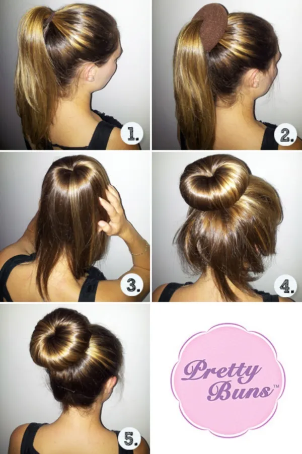 How to make a sock Bun 18 Step by Step Tutorials