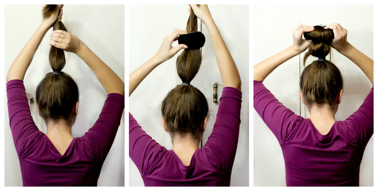 Easy Sock Bun Hairstyle Tutorial