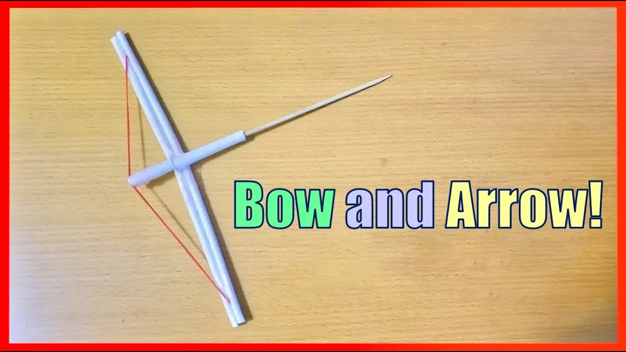 How to Make a Paper Bow and Arrow  Easy Paper Bow and Arrow  YouTube