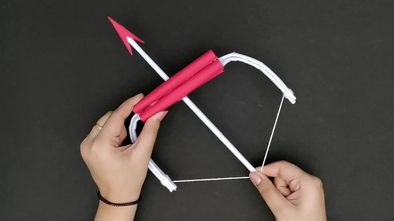 DIY Paper Bow And Arrow Learn To Make A SHOOTABLE Bow And Arrow With 