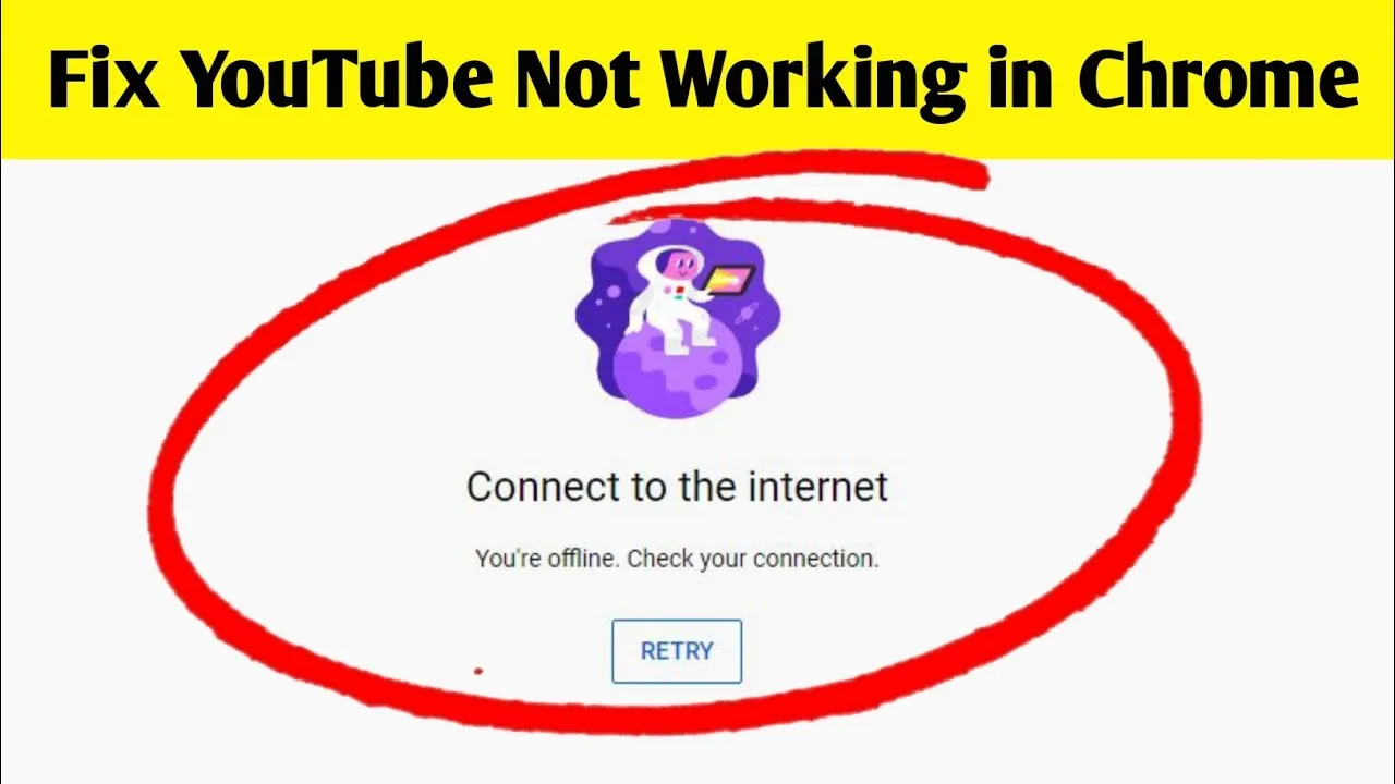 How To Fix Youtube Connect To The Internet Chrome Pc  Youre Offline 