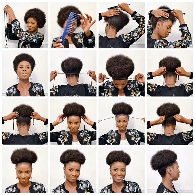 How To Create and Moisturize an Afro Puff  Natural hair puff Natural 