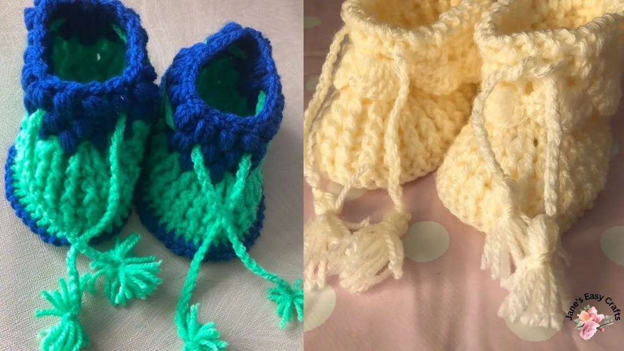 How Crochet Baby Booties SoleCrochet Baby Shoes Step ByStep Tutorial 