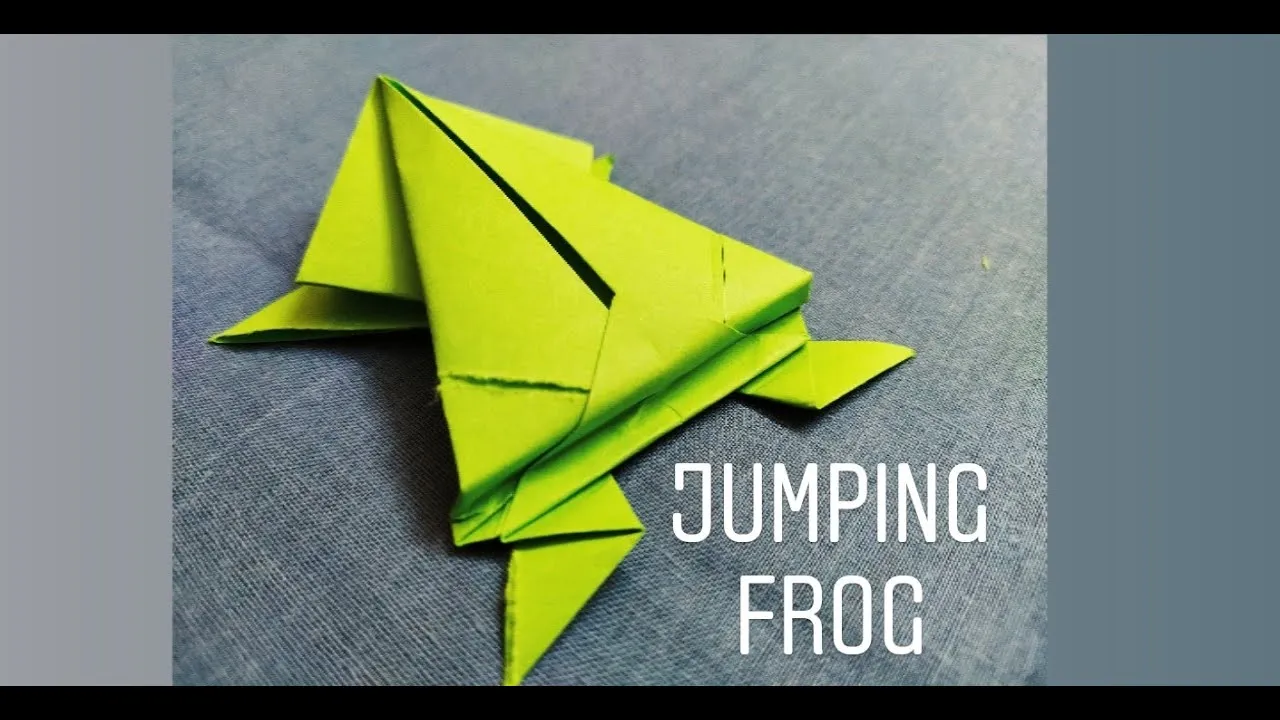 Learn to Make a Jumping Paper Frog