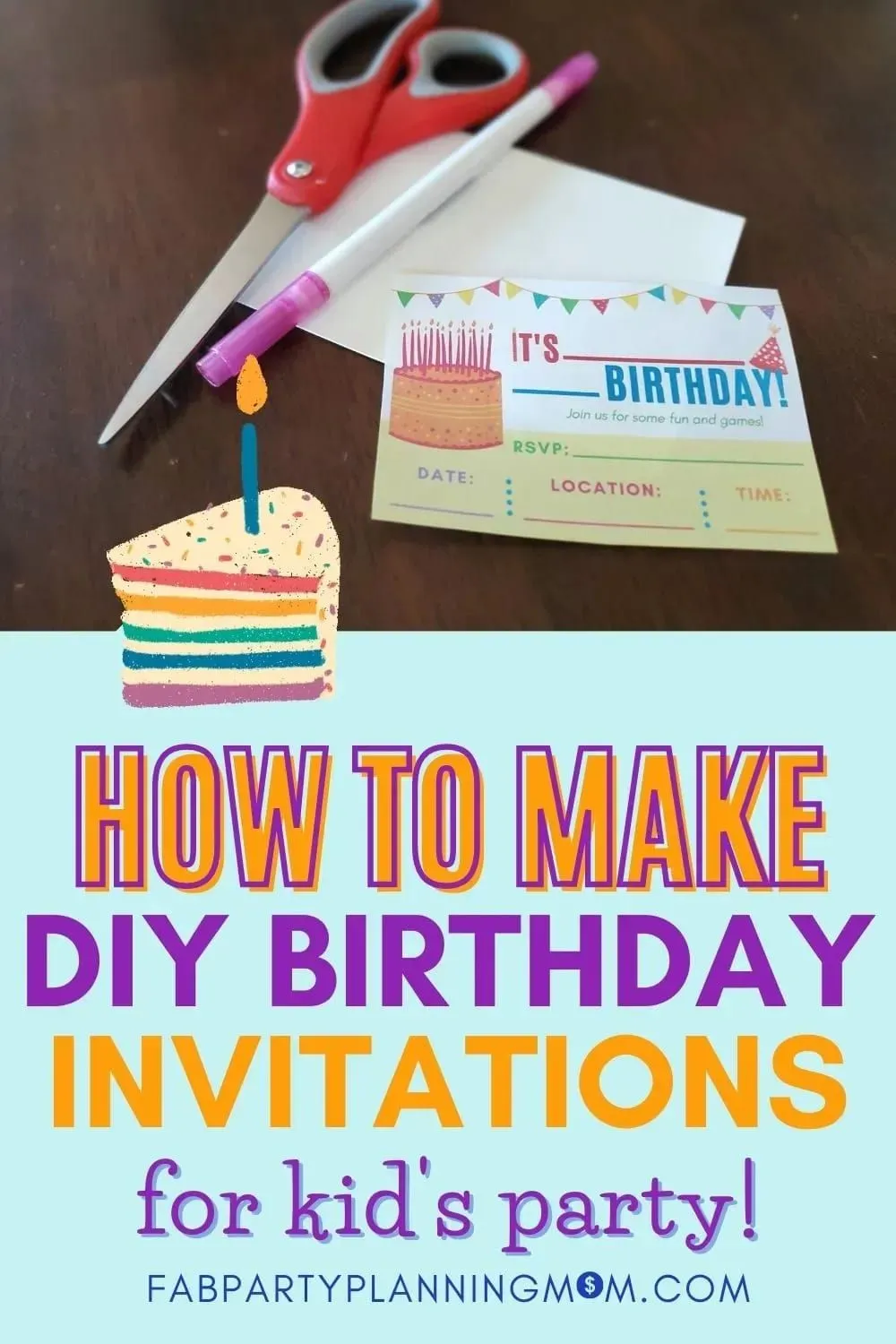 How to make diy birthday invitations for kids  Artofit