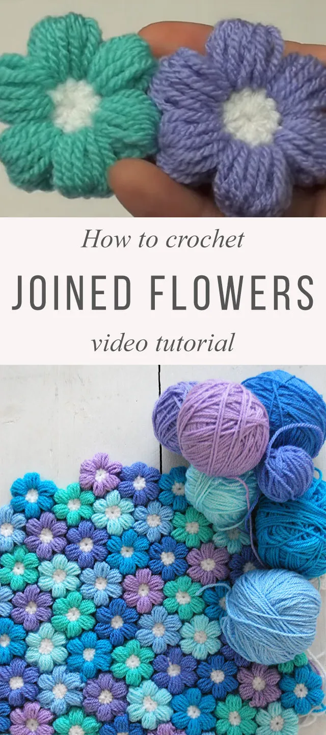 Crochet Flowers Tutorial Video