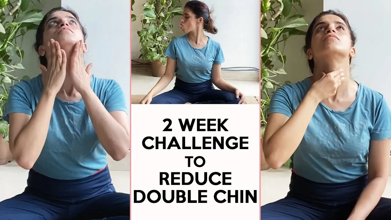 Yoga To Reduce Double Chin  Reduce Double Chin in 2 Weeks  Yoga With 