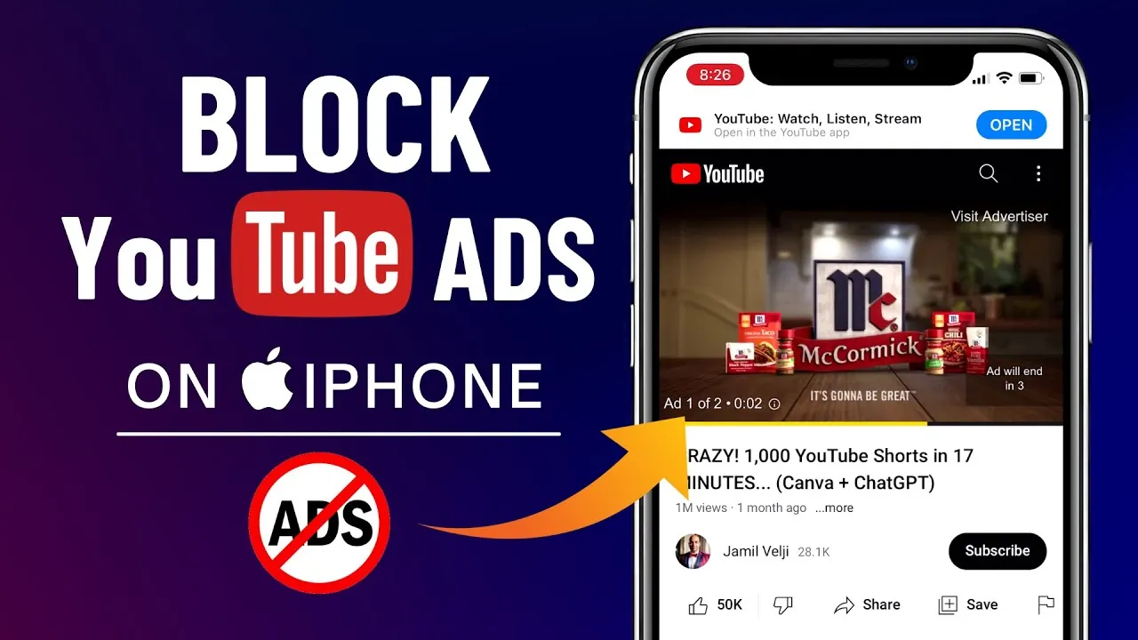 How to Block YouTube Ads on iPhone 2 Methods  YouTube