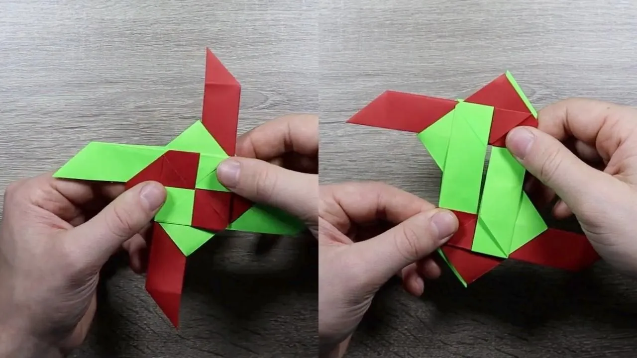 How to make a 8 point transforming ninja star  Artofit