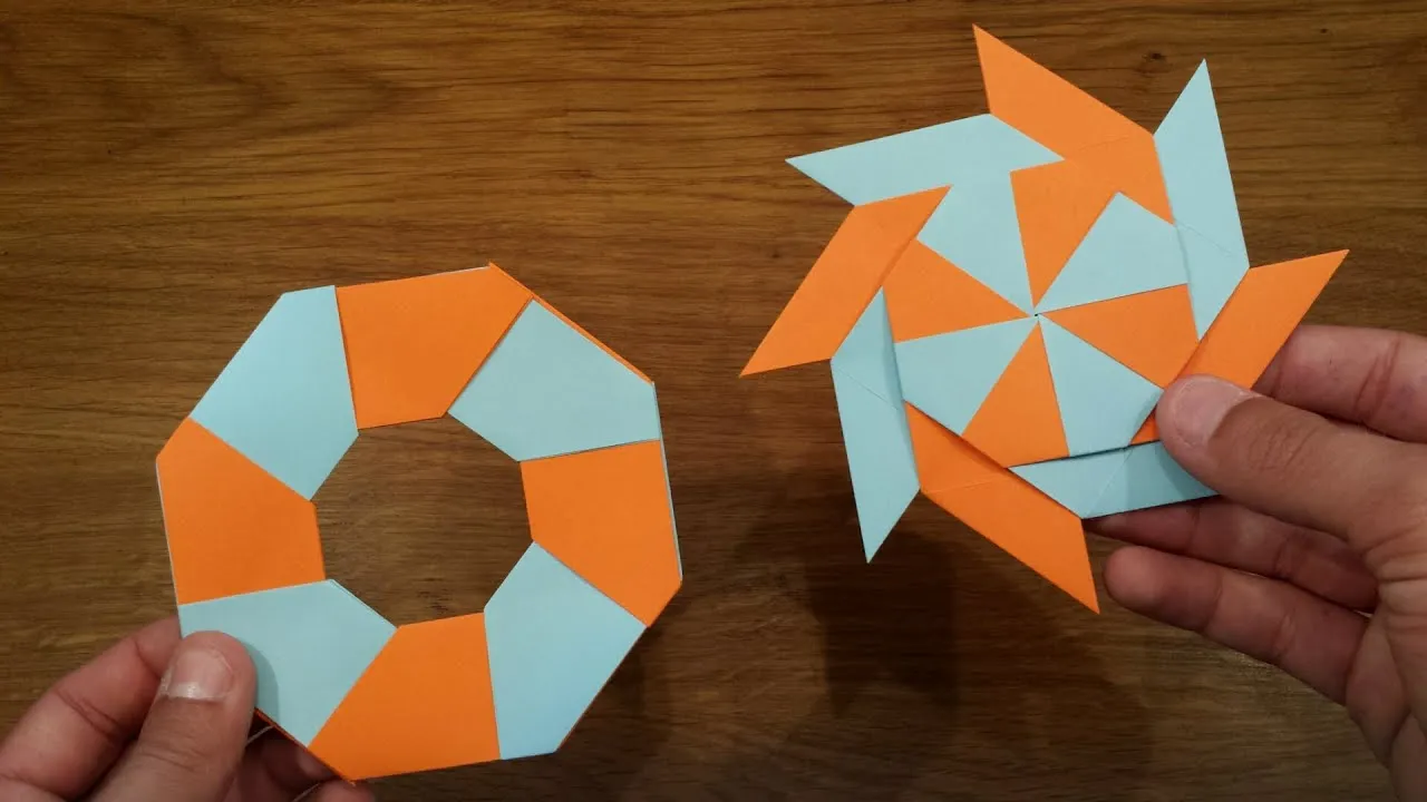 How To Make a Paper Transforming Ninja Star  Origami  YouTube