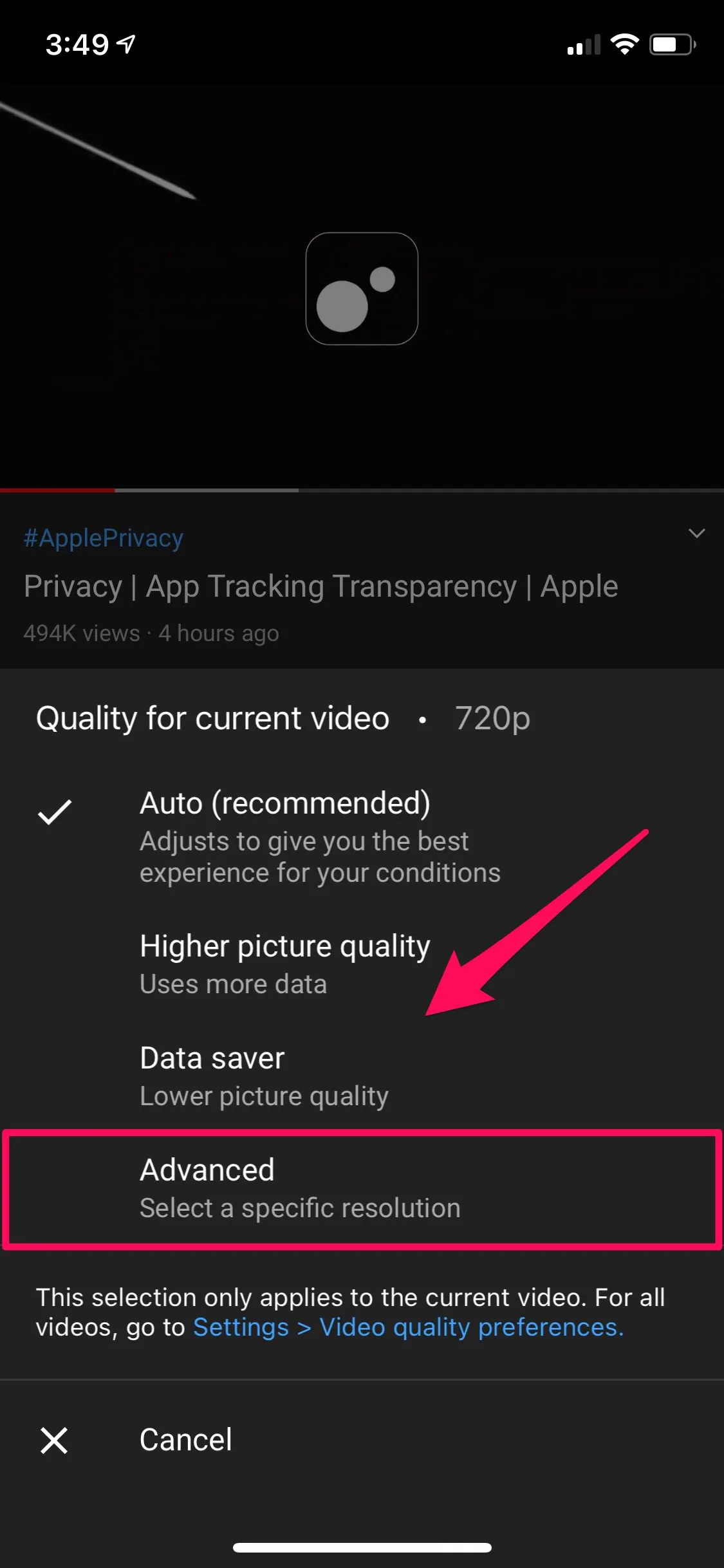 How to Use YouTubes Video Quality Settings on iPhone  iPad